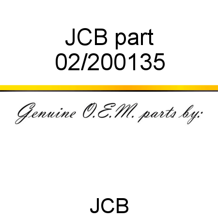 JCB part 02/200135