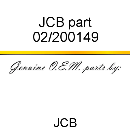 JCB part 02/200149