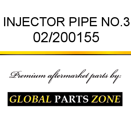 INJECTOR PIPE NO.3 02/200155