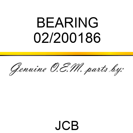 BEARING 02/200186