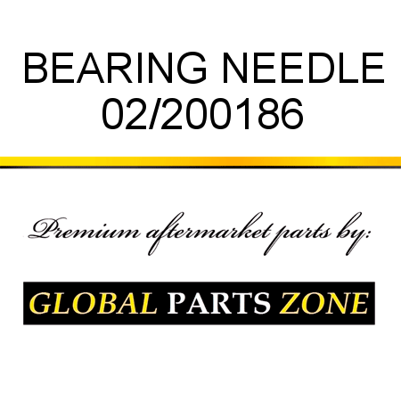 BEARING NEEDLE 02/200186