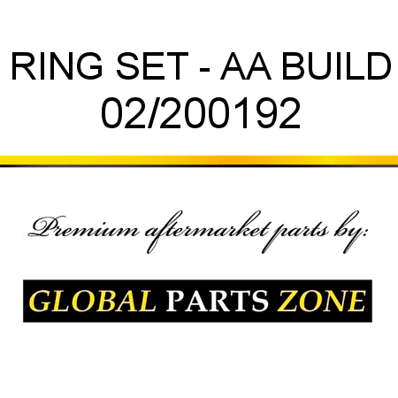 RING SET - AA BUILD 02/200192