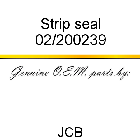 Strip, seal 02/200239