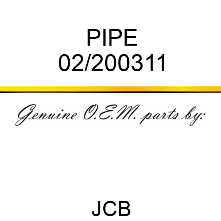 PIPE 02/200311