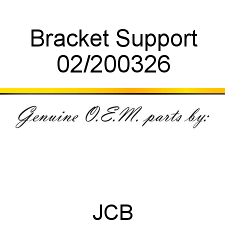 Bracket, Support 02/200326