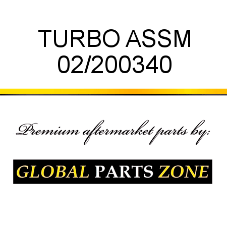 TURBO ASSM 02/200340