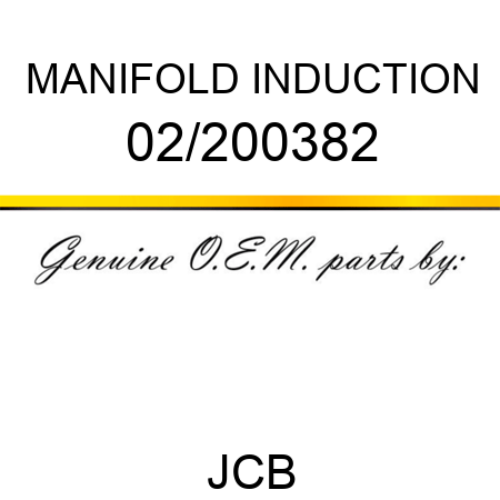 MANIFOLD INDUCTION 02/200382