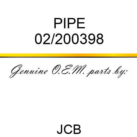 PIPE 02/200398