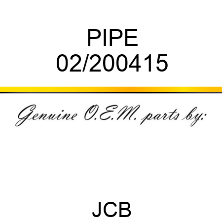 PIPE 02/200415