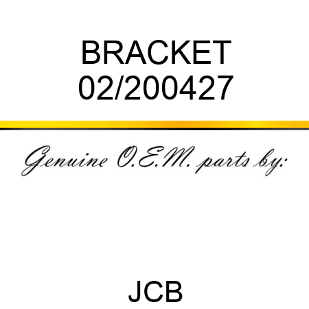 BRACKET 02/200427