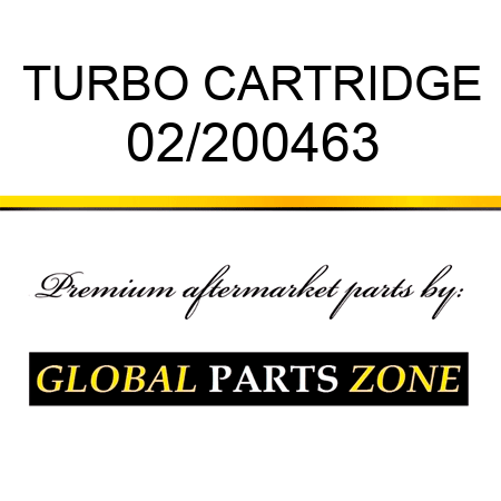 TURBO CARTRIDGE 02/200463