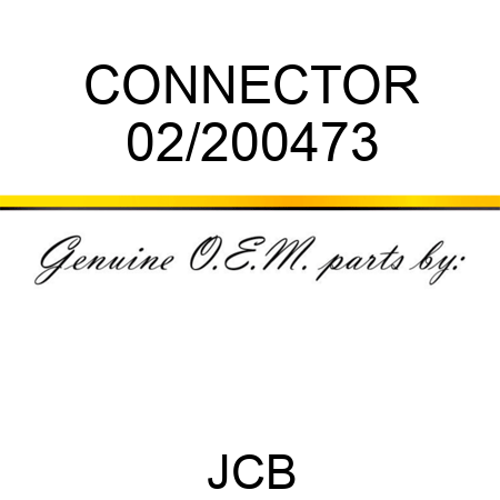 CONNECTOR 02/200473