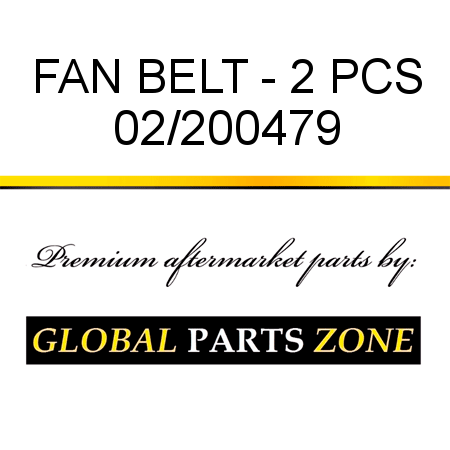 FAN BELT - 2 PCS 02/200479