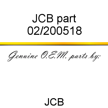 JCB part 02/200518