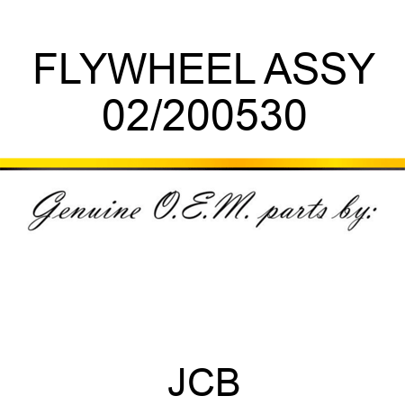 FLYWHEEL ASSY 02/200530