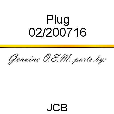 Plug 02/200716