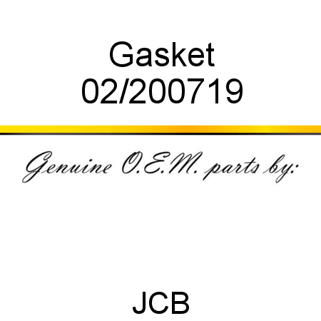 Gasket 02/200719