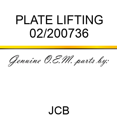 PLATE LIFTING 02/200736