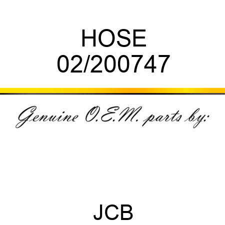 HOSE 02/200747