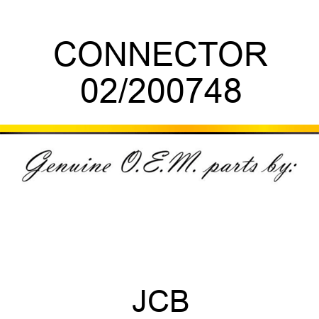 CONNECTOR 02/200748