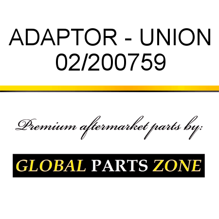 ADAPTOR - UNION 02/200759