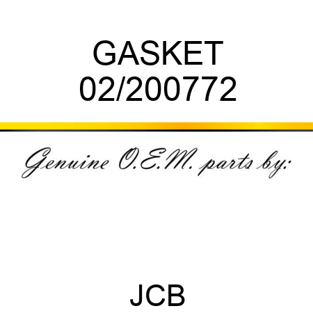 GASKET 02/200772