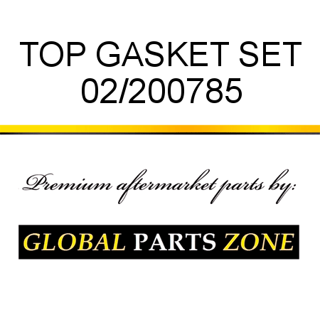 TOP GASKET SET 02/200785