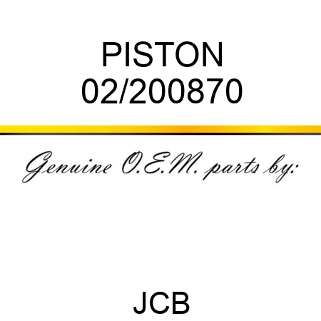 PISTON 02/200870