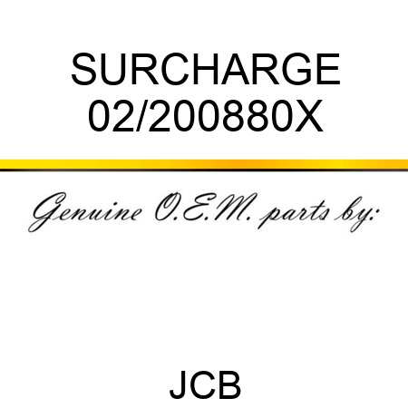 SURCHARGE 02/200880X