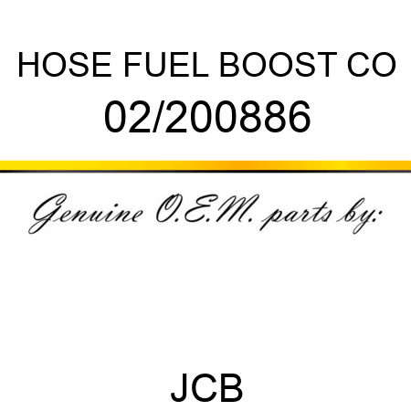 HOSE FUEL BOOST CO 02/200886