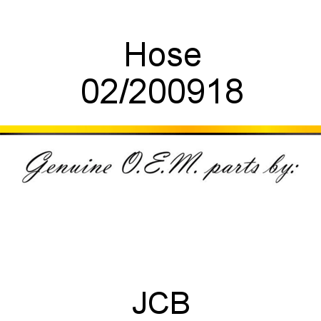 Hose 02/200918