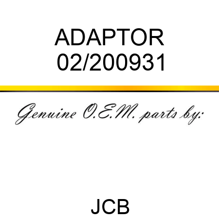 ADAPTOR 02/200931