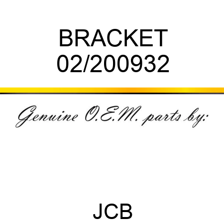 BRACKET 02/200932