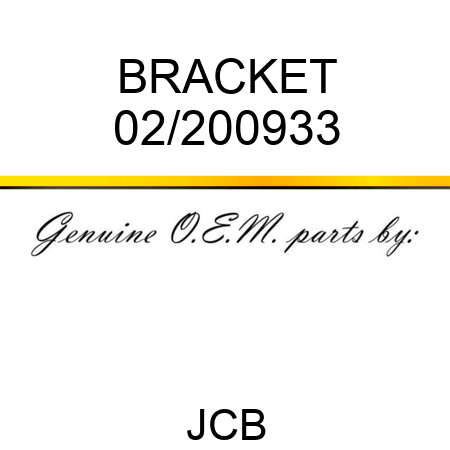 BRACKET 02/200933