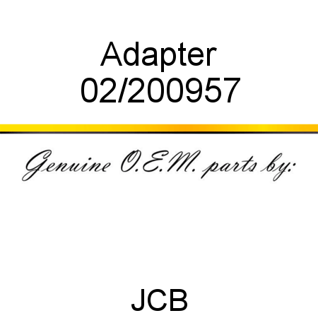 Adapter 02/200957