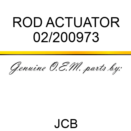 ROD ACTUATOR 02/200973