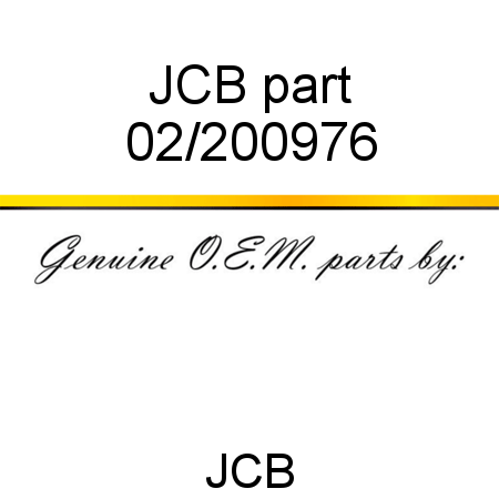 JCB part 02/200976