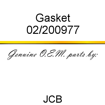 Gasket 02/200977