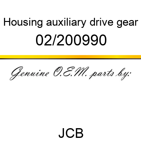 Housing, auxiliary drive gear 02/200990
