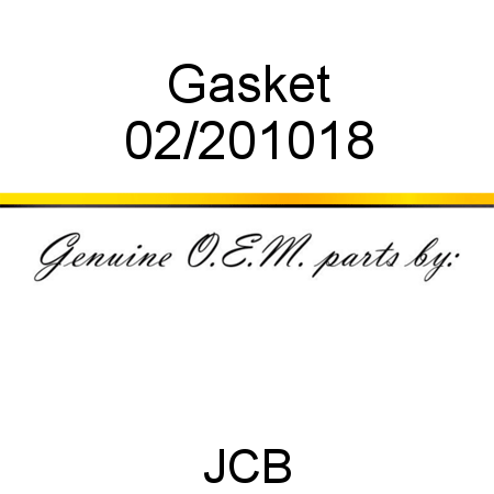 Gasket 02/201018
