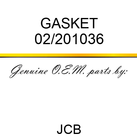 GASKET 02/201036