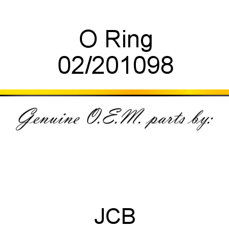 O Ring 02/201098