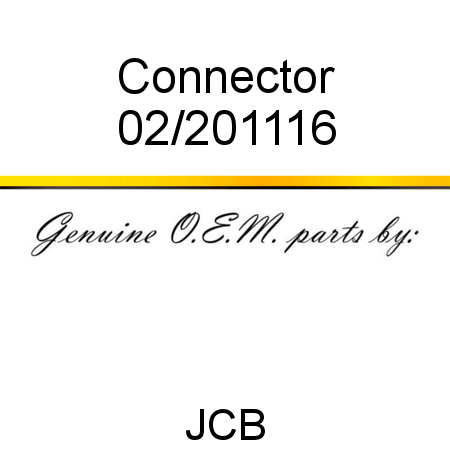 Connector 02/201116