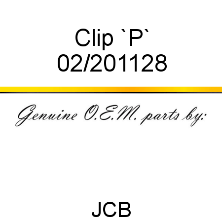 Clip, `P` 02/201128