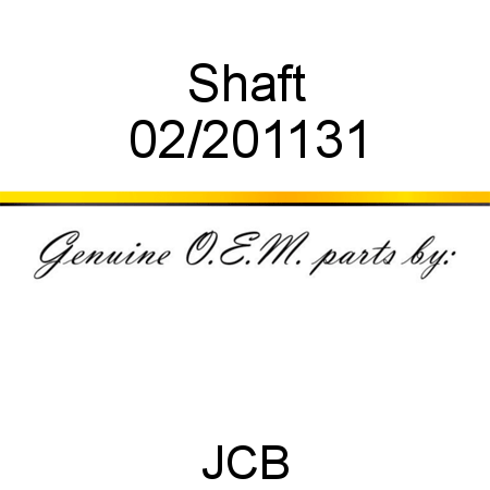 Shaft 02/201131