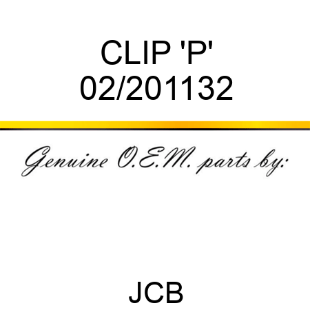 CLIP 'P' 02/201132