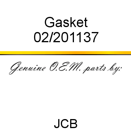 Gasket 02/201137