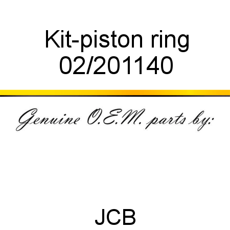Kit-piston ring 02/201140