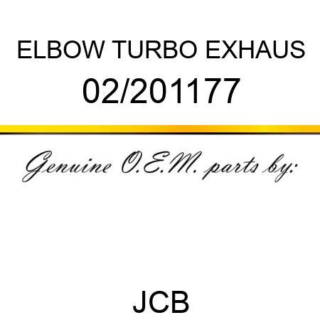 ELBOW TURBO EXHAUS 02/201177