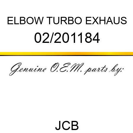 ELBOW TURBO EXHAUS 02/201184